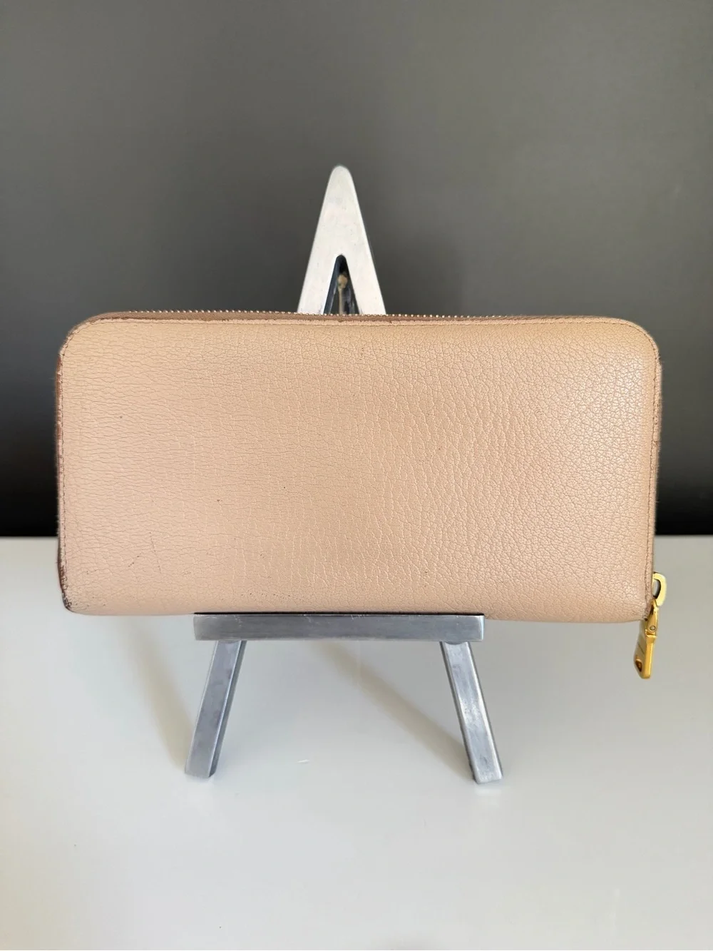 miu miu Wallet Ribbon Long Powder Pink Blush Beige Limited Ed. COA 2016 Full Set